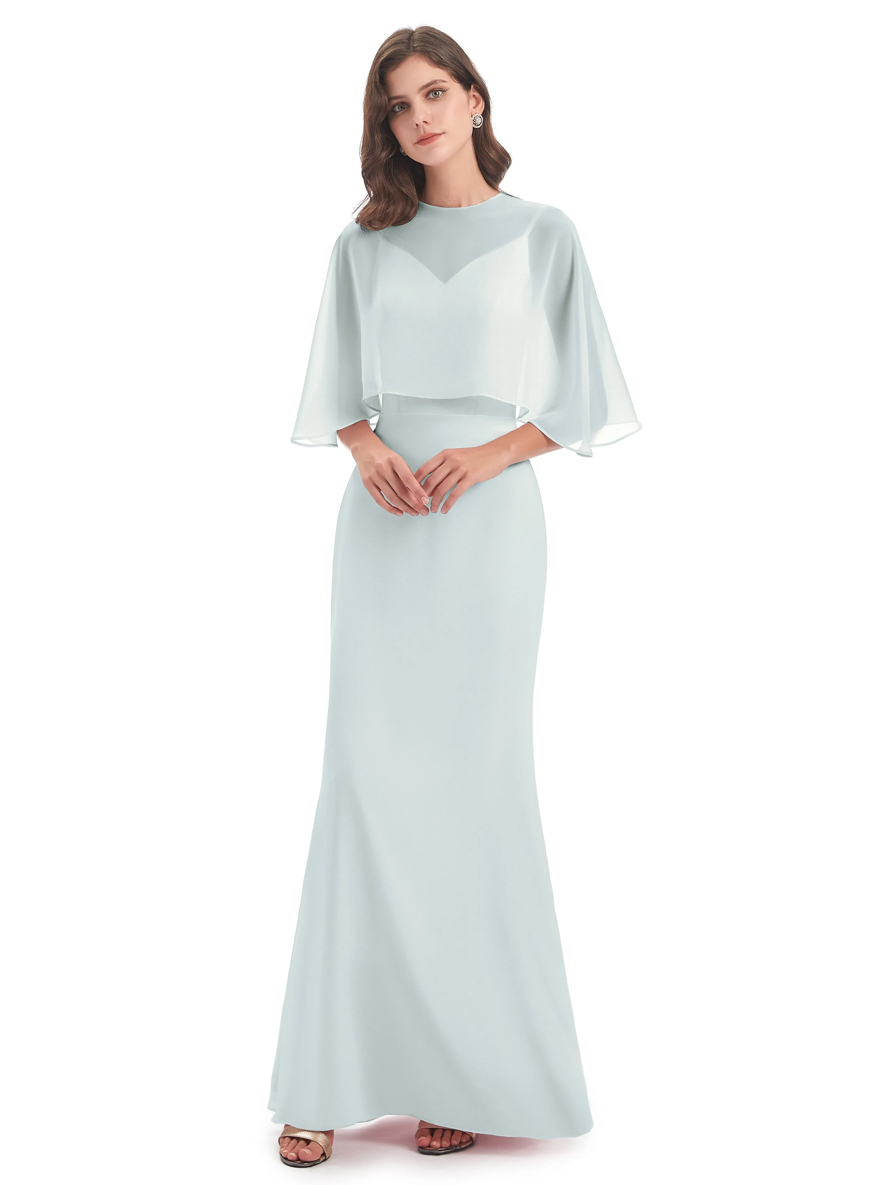 Abigail Vintage Trumpet-Hourglass Long Mother of the Bride Dresses