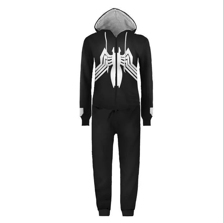 Adult Men's Super Hero Spider-man Deadpool The Flash One Piece costume Jumpsuit