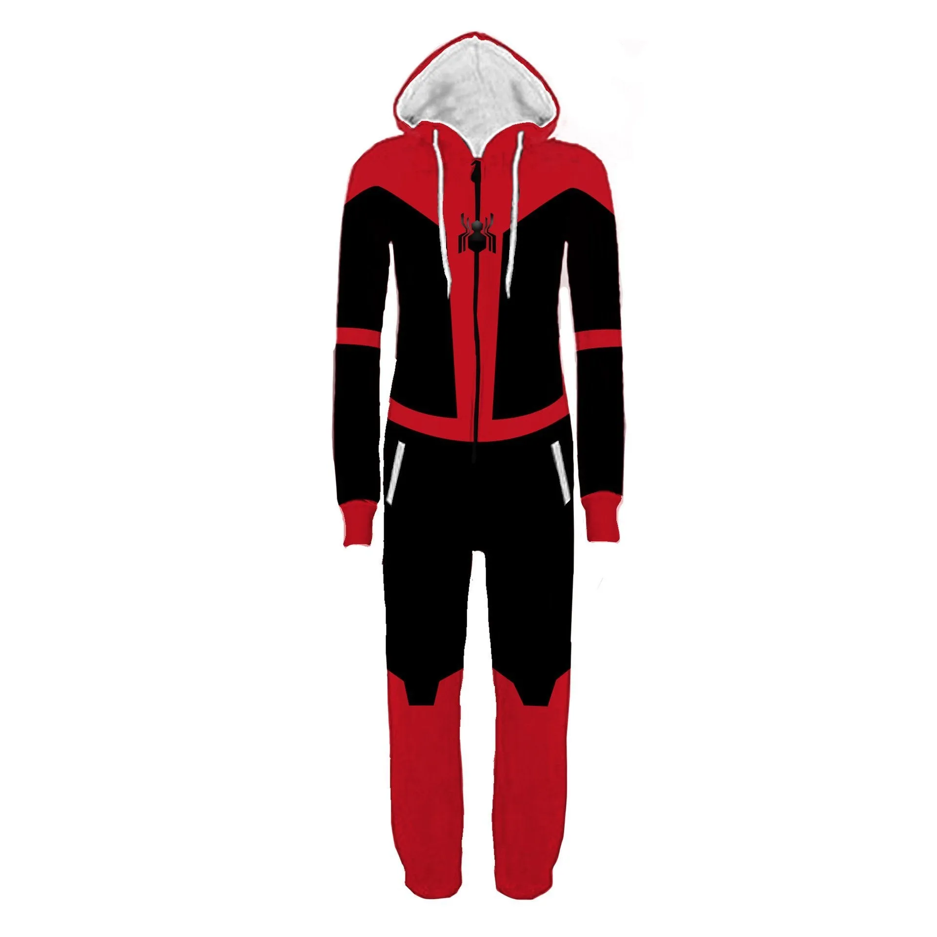 Adult Men's Super Hero Spider-man Deadpool The Flash One Piece costume Jumpsuit