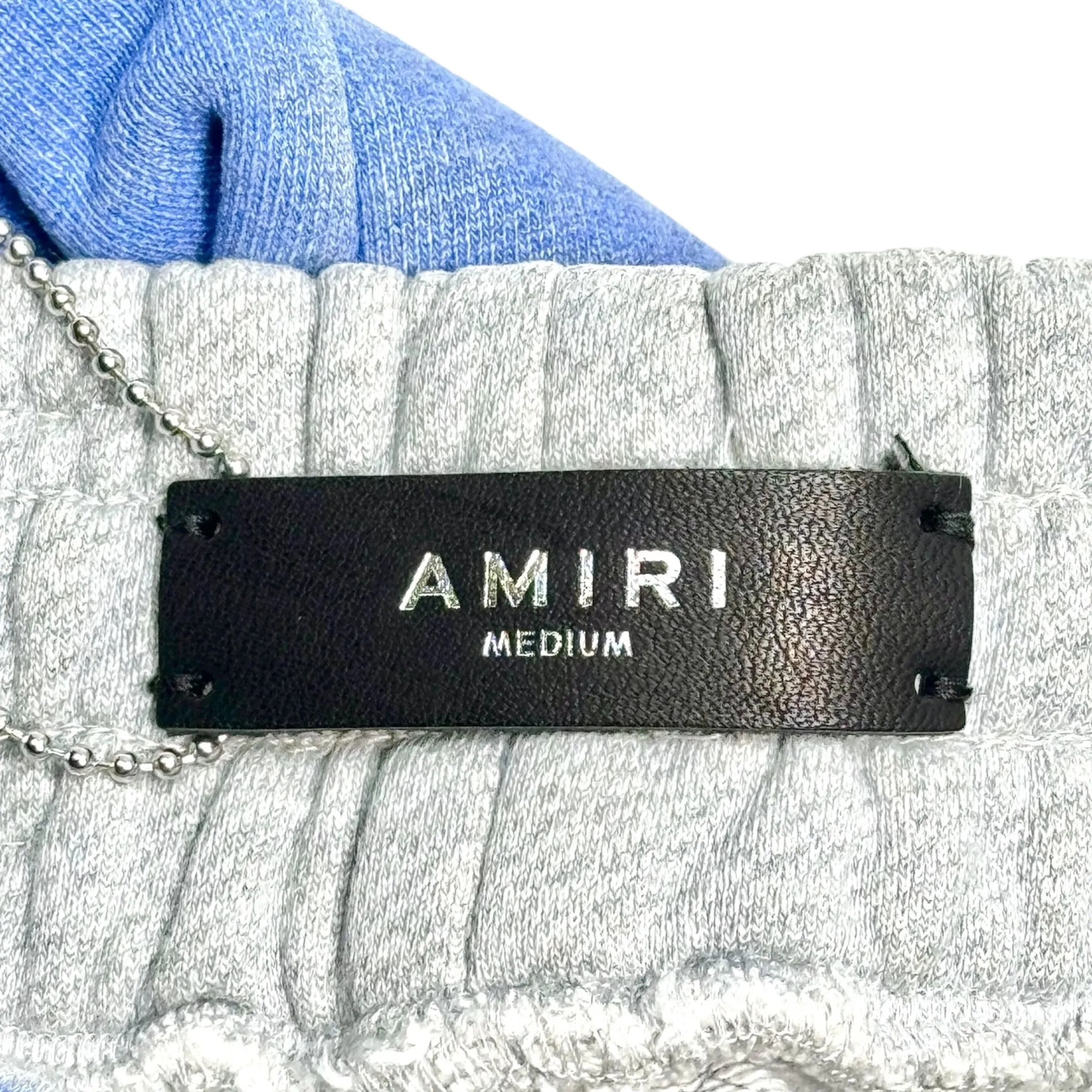 Amiri Tonal M.A. Logo Sweatpants Blue
