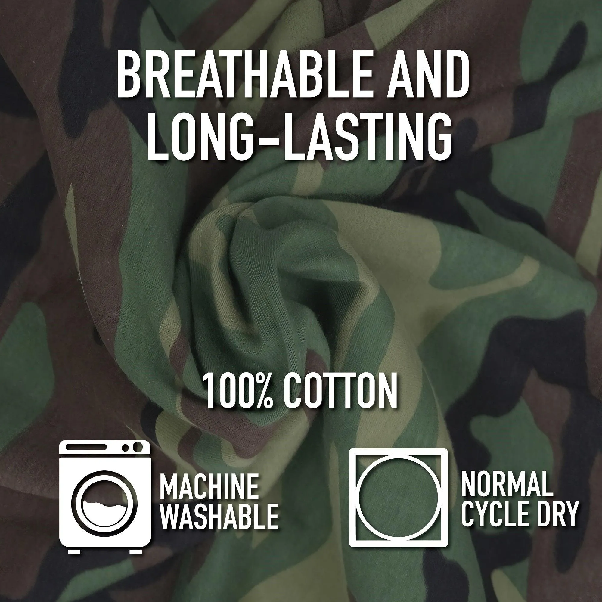 Camo 100% Cotton T-Shirt