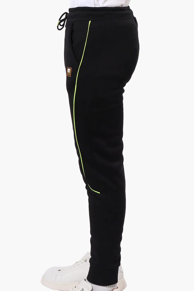 Canada Work Gear Contrast Piping Detail Joggers - Black