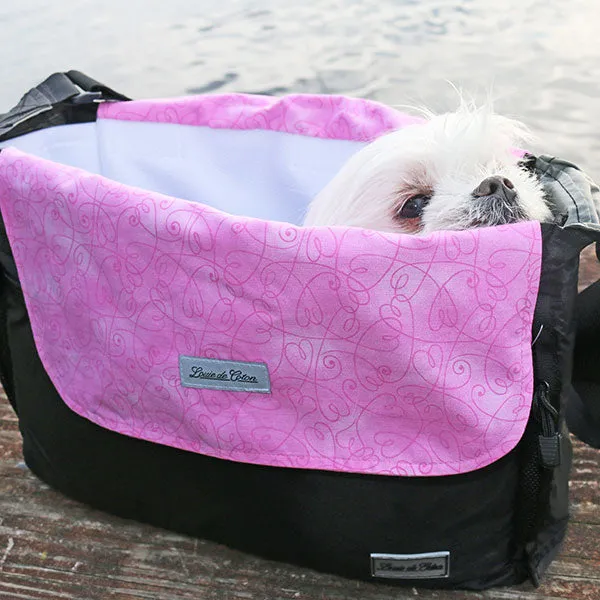 Cooling Pooch Bag Liner - Baby Pink Heart
