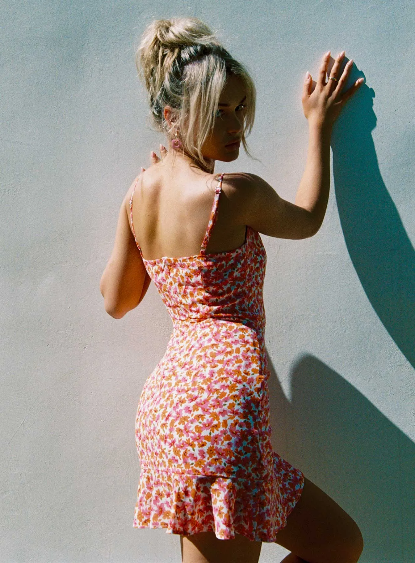 Cottage Hill Mini Dress Pink Floral