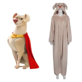 DC League of Super-Pets Krypto Cosplay Costume Jumpsuit Sleepwear Pajams Outfits Halloween Suit