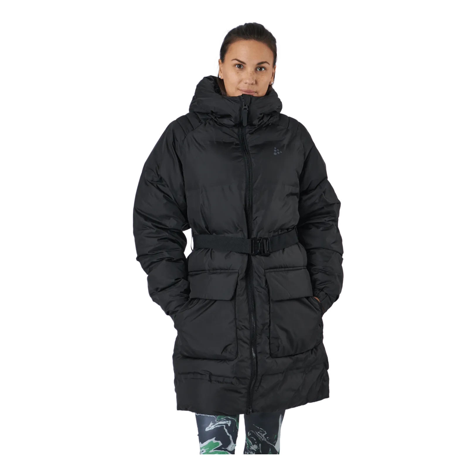 Faun Padded Parka W Black