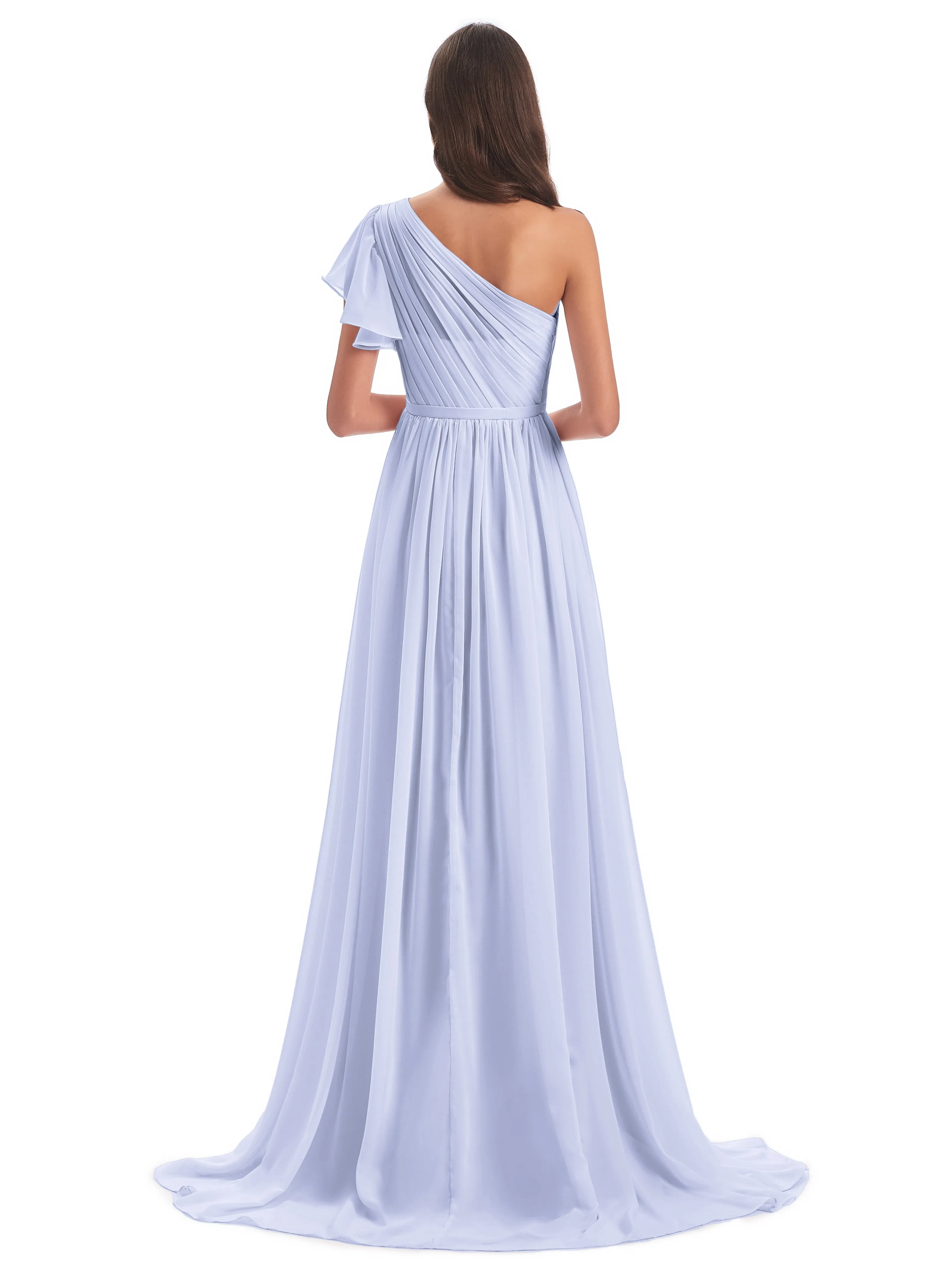 Gemma Vintage Sweep-Brush Train Long Mother of the Bride Dresses