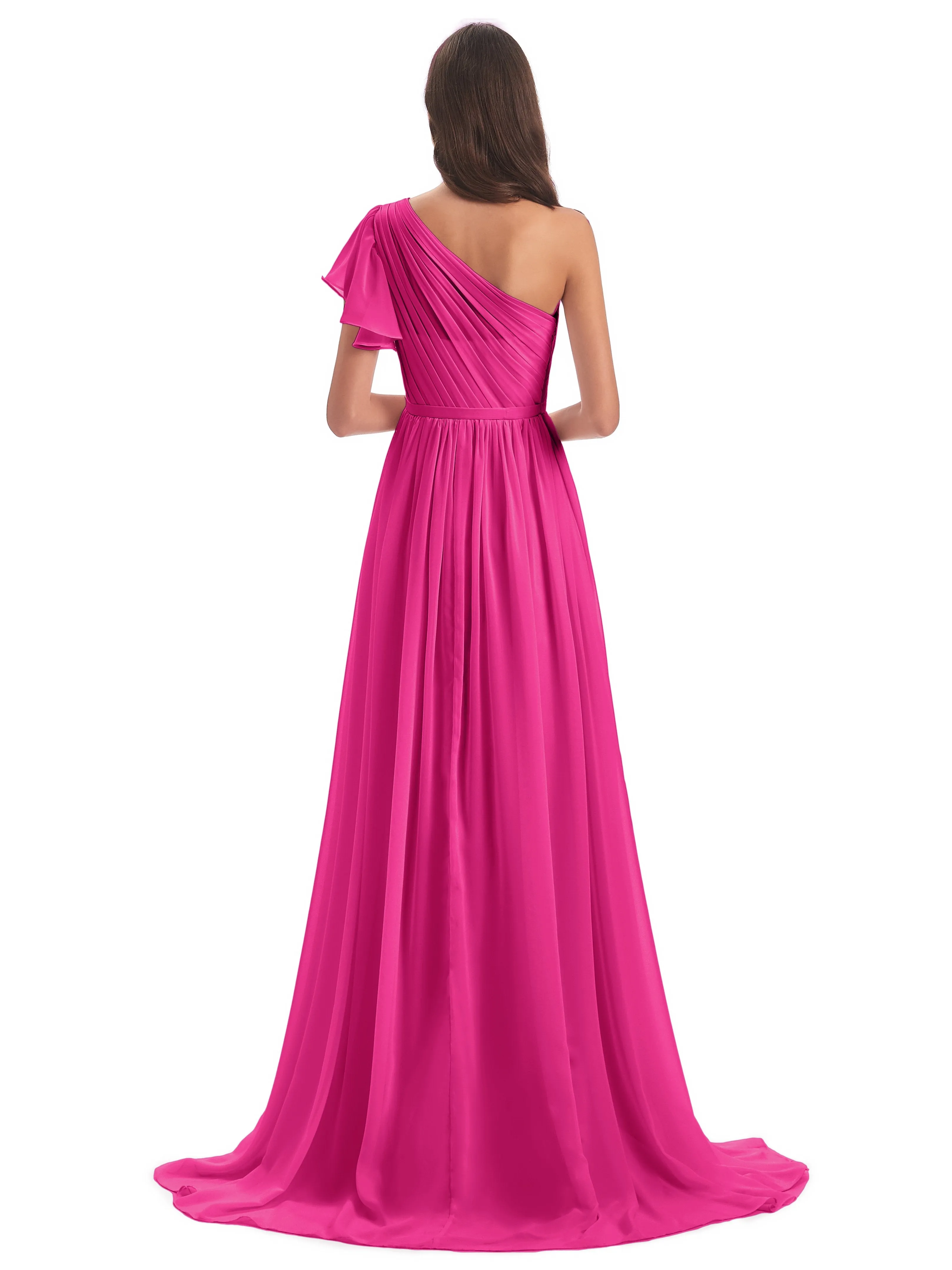Gemma Vintage Sweep-Brush Train Long Mother of the Bride Dresses