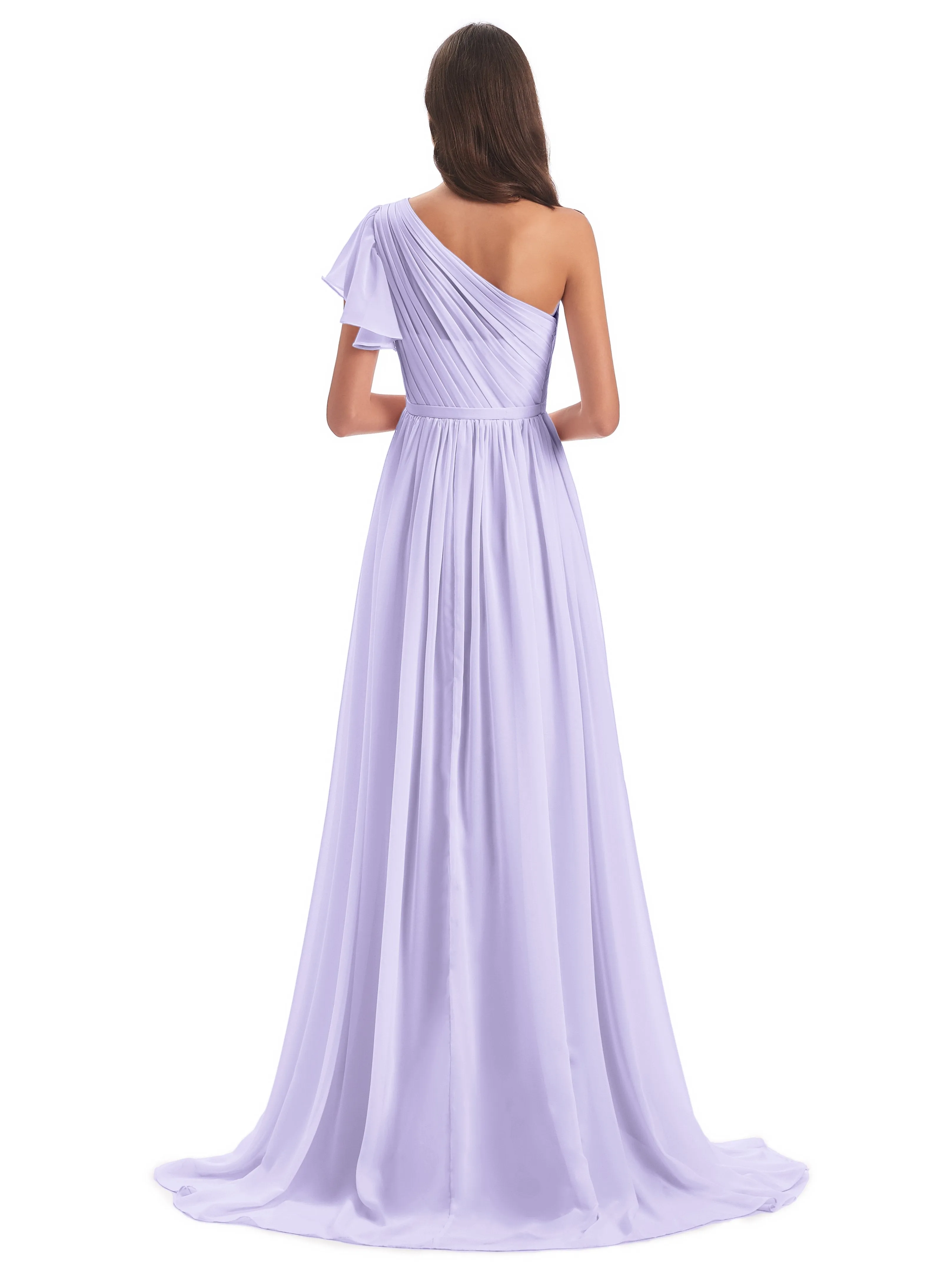 Gemma Vintage Sweep-Brush Train Long Mother of the Bride Dresses