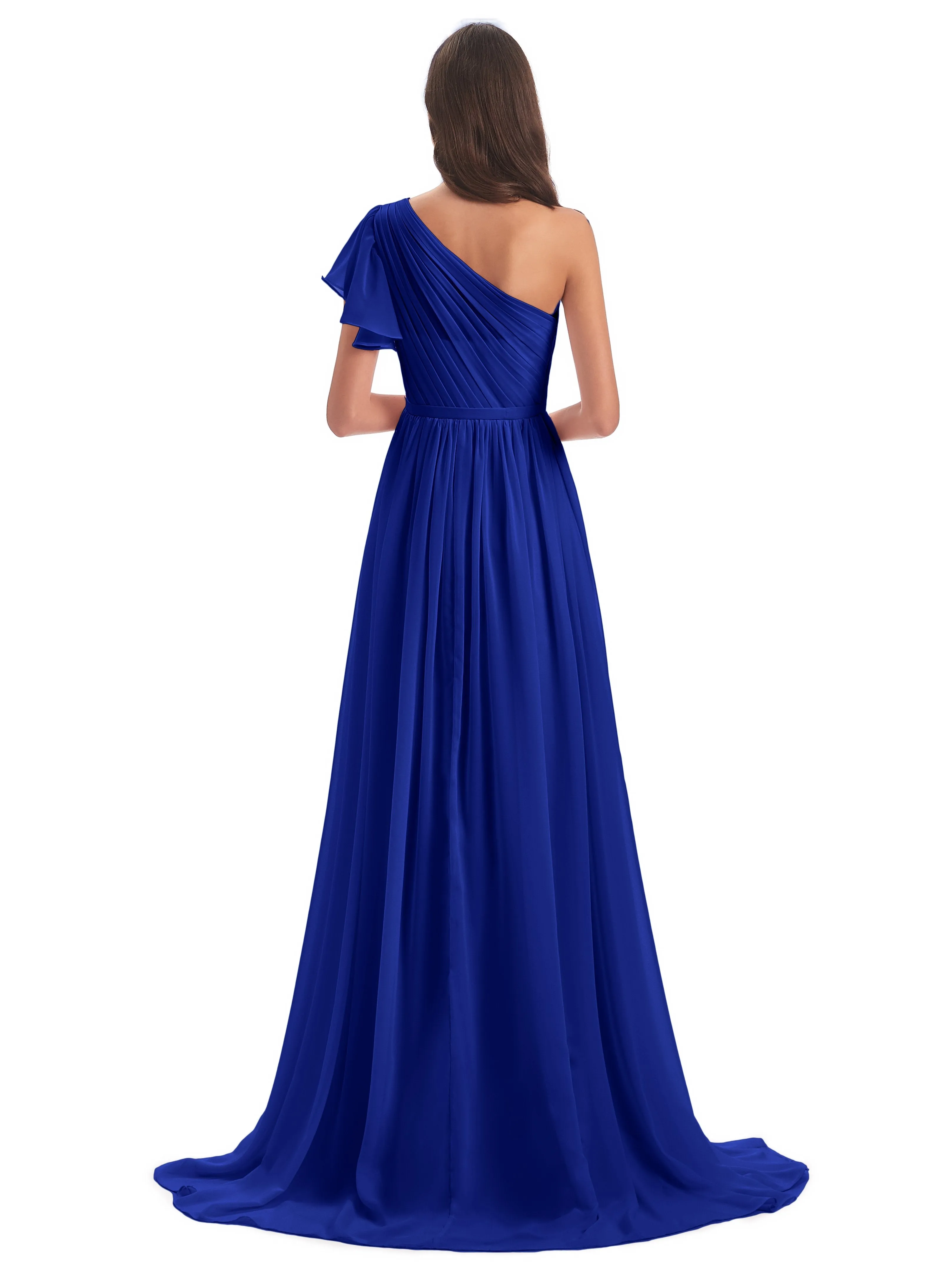 Gemma Vintage Sweep-Brush Train Long Mother of the Bride Dresses