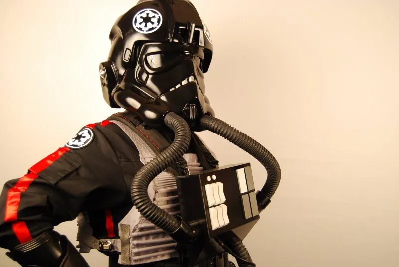 Imperial Tie Fighter Pilot Black Flightsuit Uniform Jumpsuit B