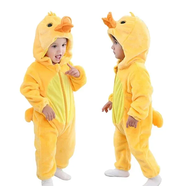 Infant Toddler Rabbit Dog Lion Tiger Dinosaur Costumes Baby Boys Girls Kigurumi Cartoon Animal Romper Halloween Purim