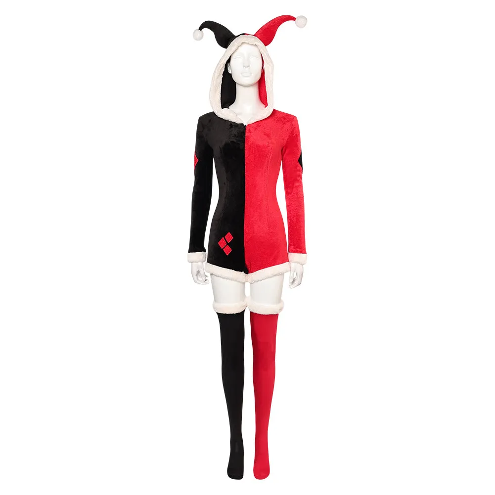 Joker Harley Quinn Original Pajamas Cosplay Costume Outfits Halloween Carnival Suit