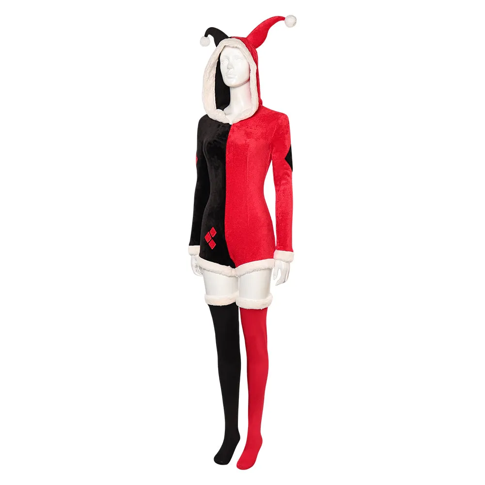 Joker Harley Quinn Original Pajamas Cosplay Costume Outfits Halloween Carnival Suit
