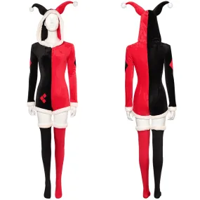 Joker Harley Quinn Original Pajamas Cosplay Costume Outfits Halloween Carnival Suit