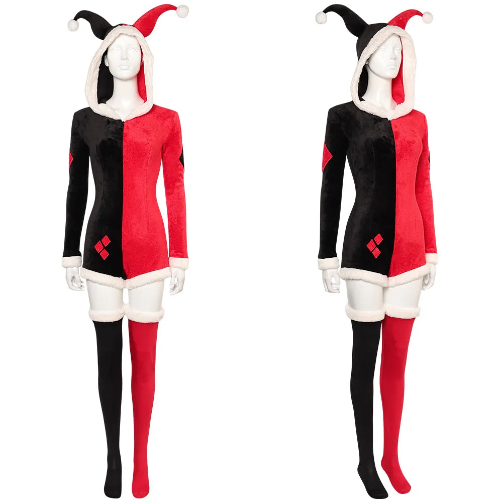 Joker Harley Quinn Original Pajamas Cosplay Costume Outfits Halloween Carnival Suit