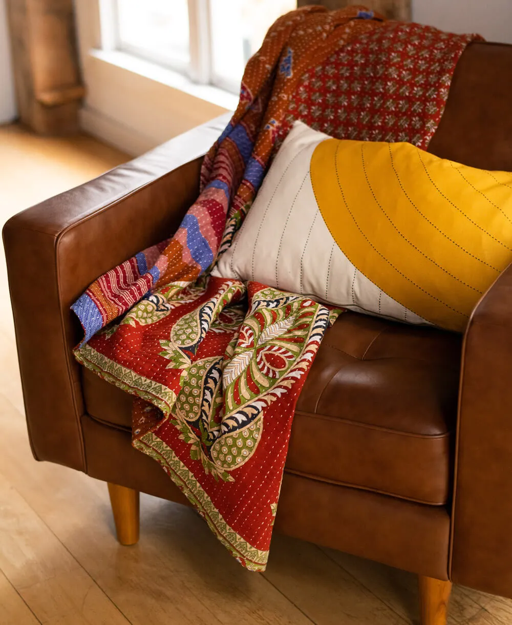 Kantha Quilt Throw - No. 240602