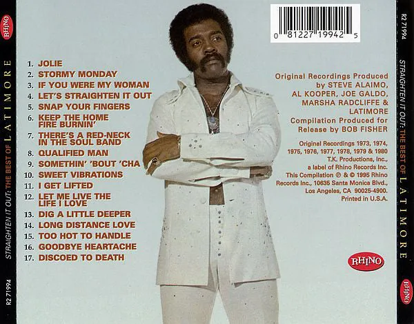 Latimore (2) - Straighten It Out: The Best Of Latimore (CD, Comp) (NM or M-)