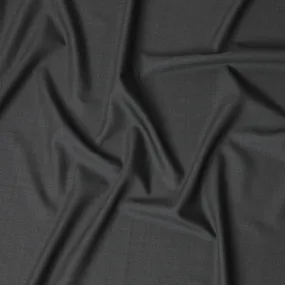 Luxurious Charcoal Super 150's Wool Fabric - Italian Weave Elegance, 150cm Wide - D18248