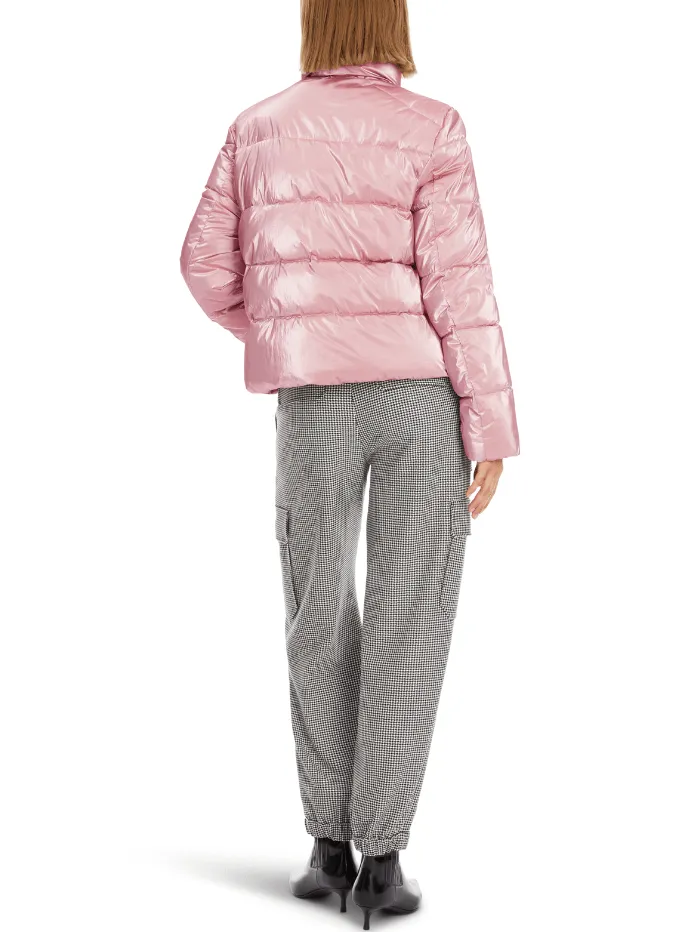 Marc Cain Additions Quilted Short Coat In Warm Rose XA 12.08 W82 Col 213