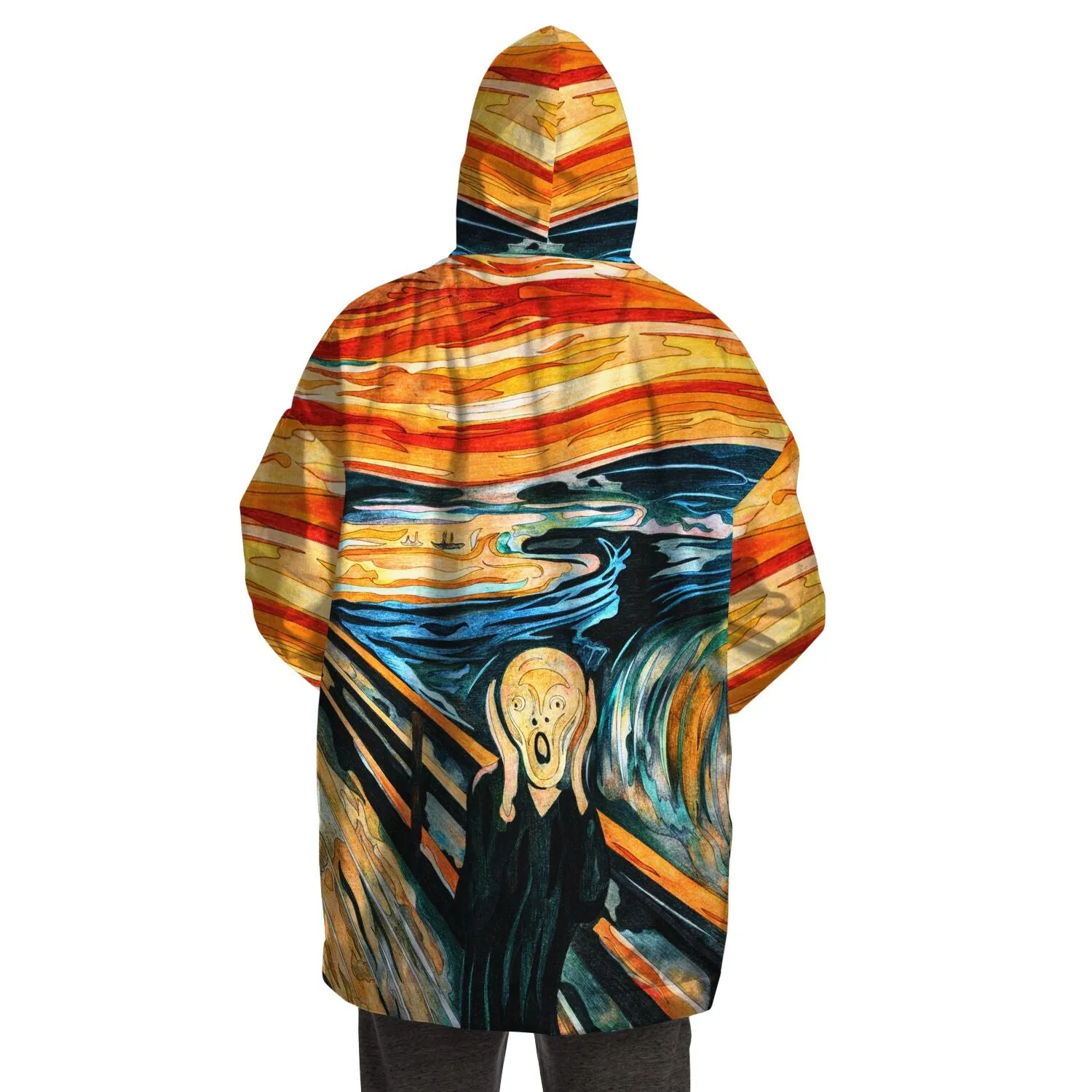 Microfleece Snug Hoodie Wearable Blanket The Scream