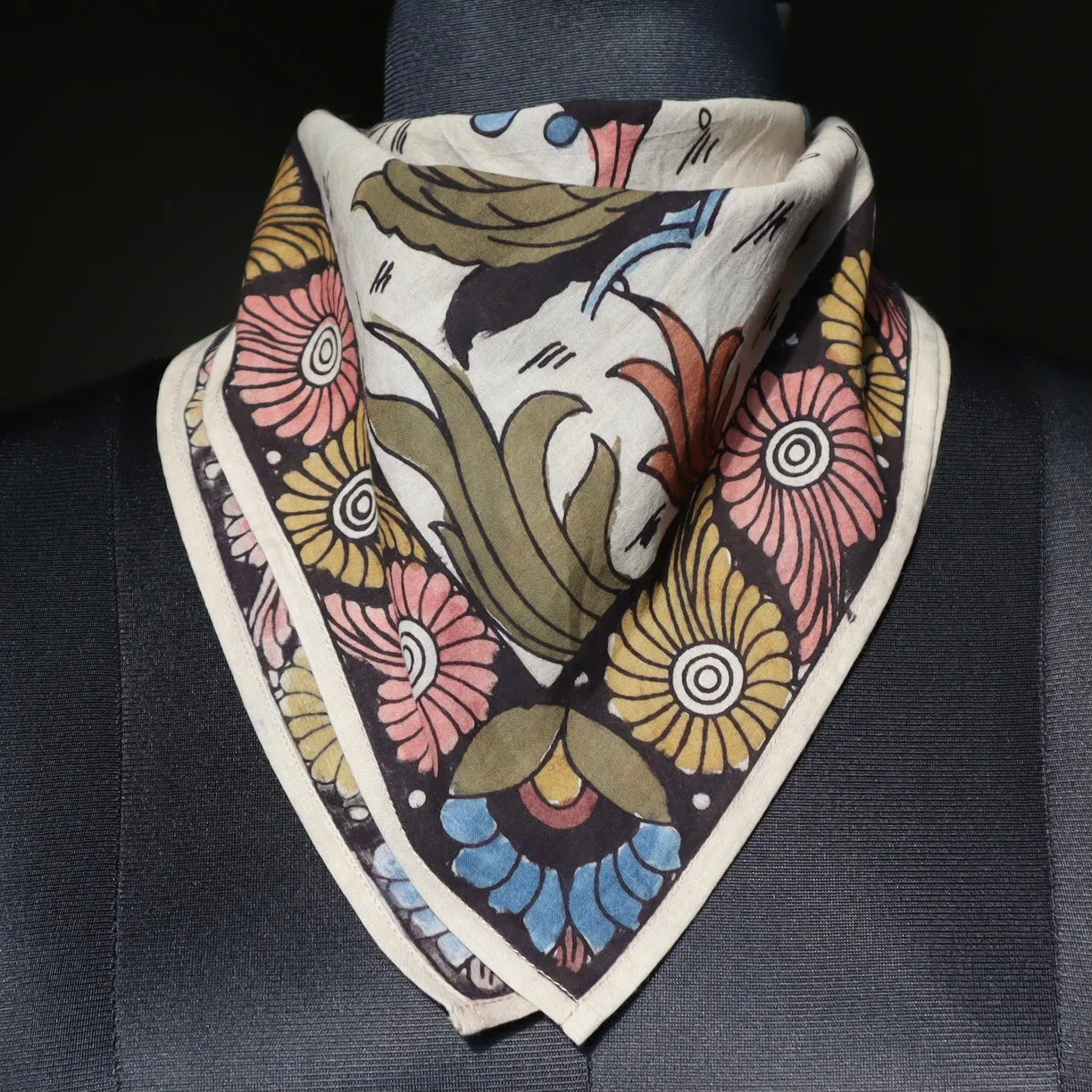 Ocean Serenade - Limited Edition Hand Painted Cotton Bandana