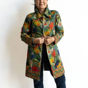Quilted Long Coat Jacket by Escape - Galapagos - 42138