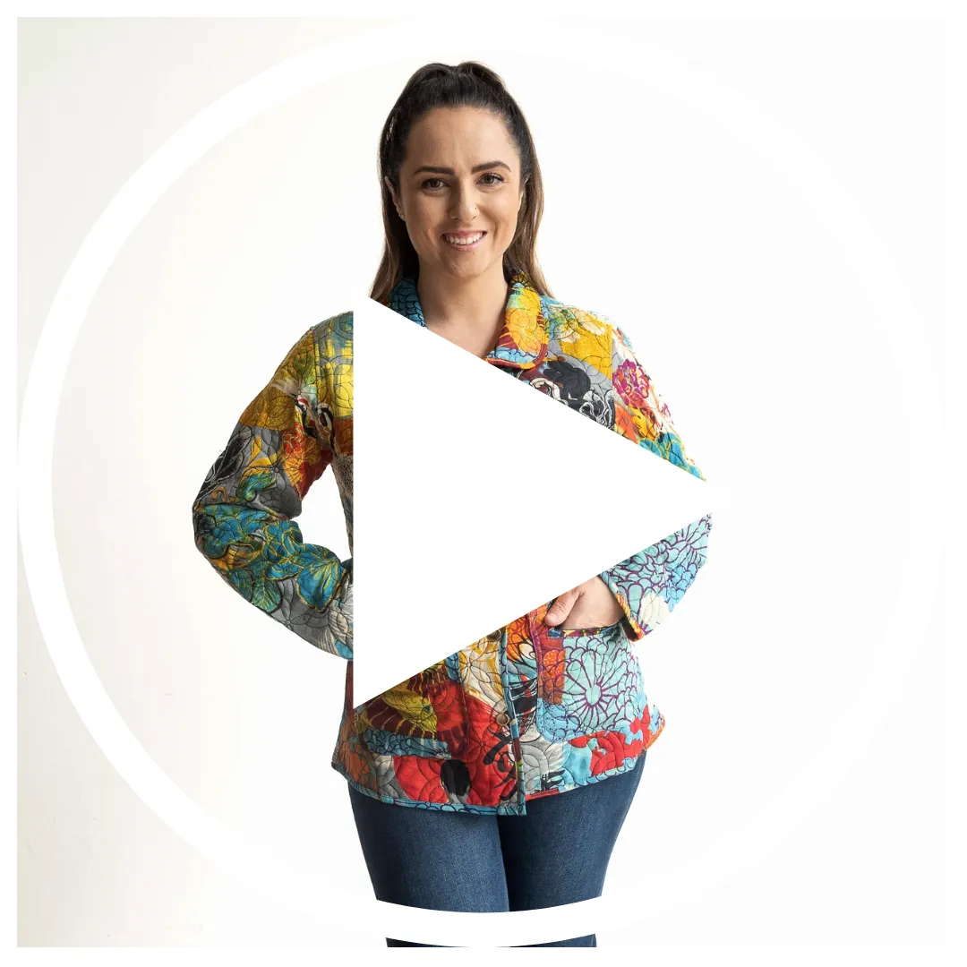 Reversible Quilted Coat by Orientique Australia - Billie Jean - 62713
