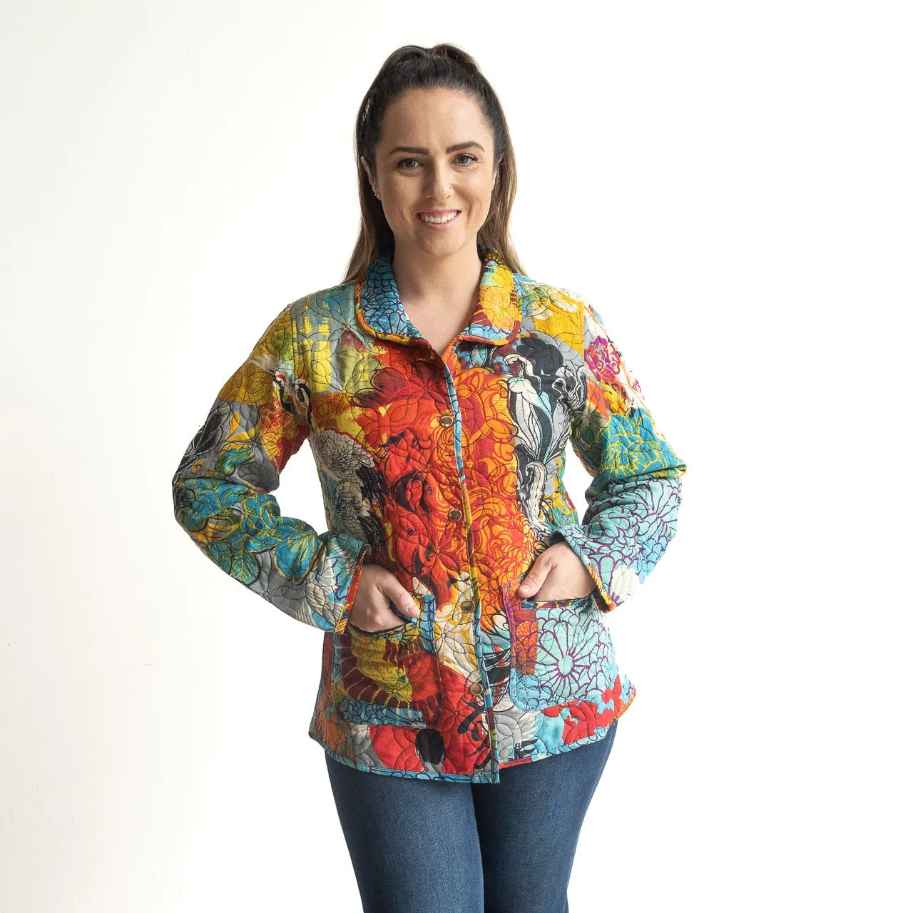Reversible Quilted Coat by Orientique Australia - Billie Jean - 62713