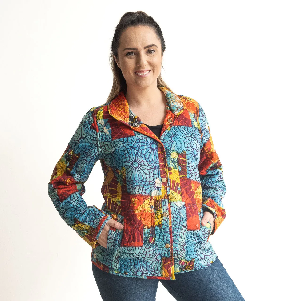 Reversible Quilted Coat by Orientique Australia - Billie Jean - 62713