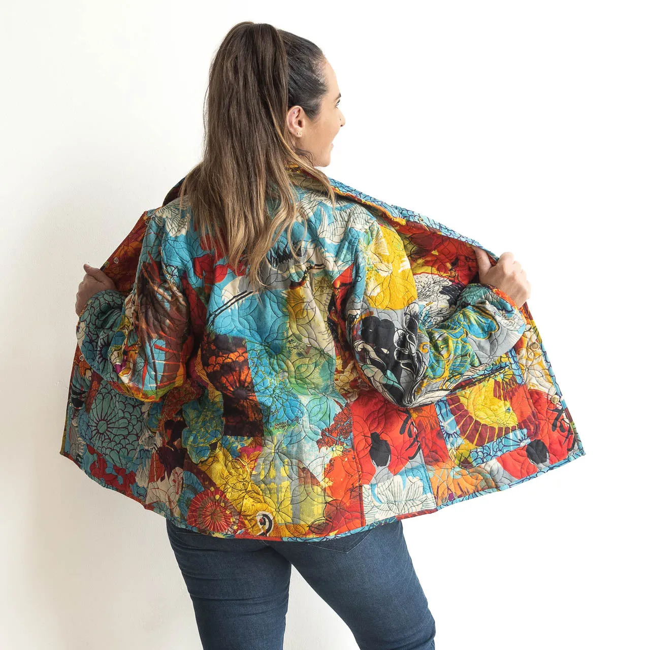 Reversible Quilted Coat by Orientique Australia - Billie Jean - 62713