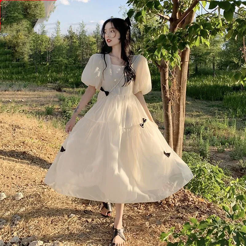 Style Gentle Fairy Dress Summer 2024 New First Love Super Fairy Sweet Escape Princess Dress