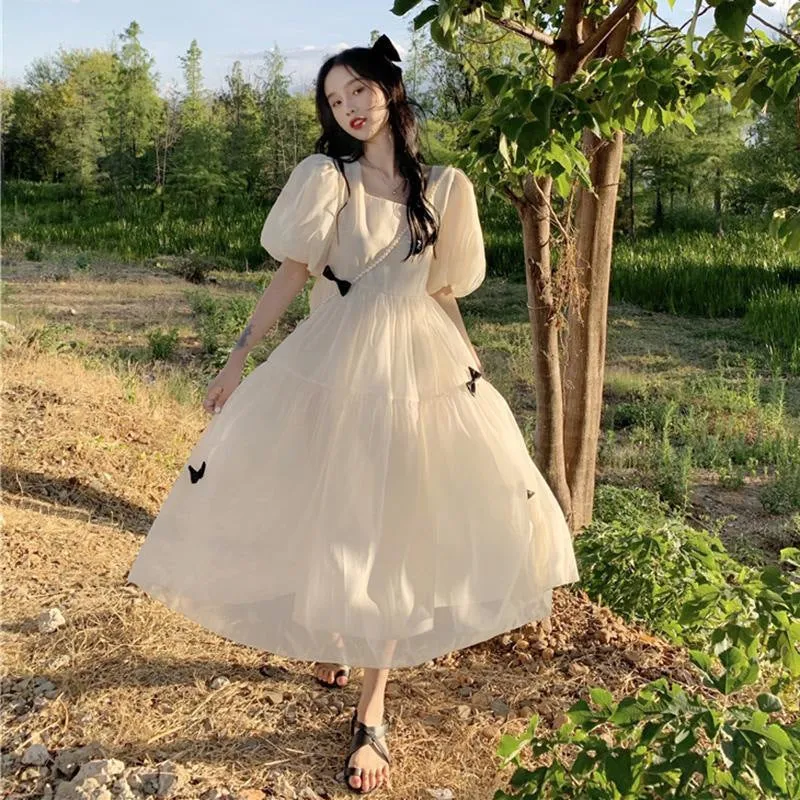 Style Gentle Fairy Dress Summer 2024 New First Love Super Fairy Sweet Escape Princess Dress