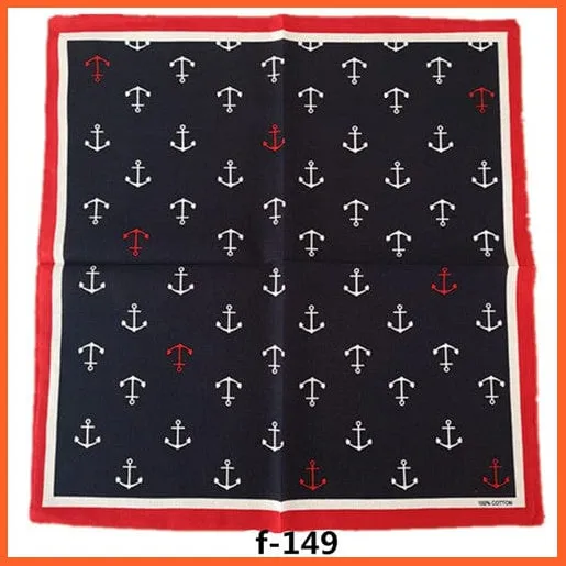 Unisex Cotton Hip Hop Bandana Headwear Scarf | Women Wrist Wrap Head Square Handkerchief