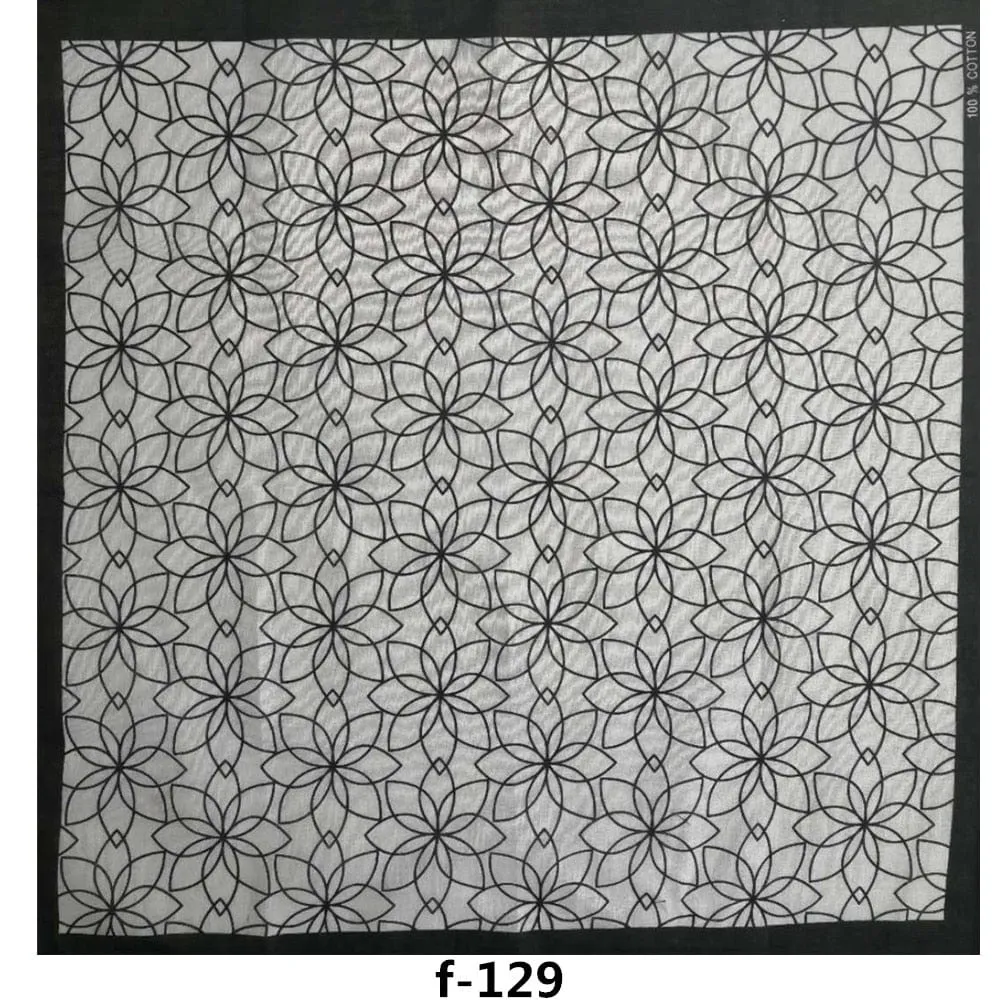 Unisex Cotton Hip Hop Bandana Headwear Scarf | Women Wrist Wrap Head Square Handkerchief