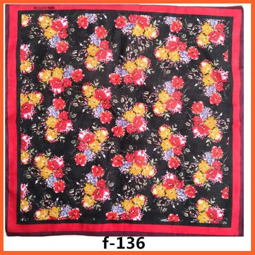 Unisex Cotton Hip Hop Bandana Headwear Scarf | Women Wrist Wrap Head Square Handkerchief