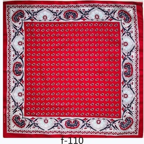 Unisex Cotton Hip Hop Bandana Headwear Scarf | Women Wrist Wrap Head Square Handkerchief