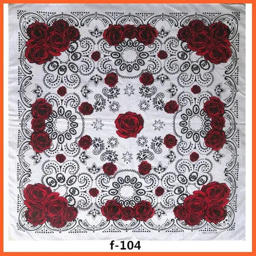Unisex Cotton Hip Hop Bandana Headwear Scarf | Women Wrist Wrap Head Square Handkerchief