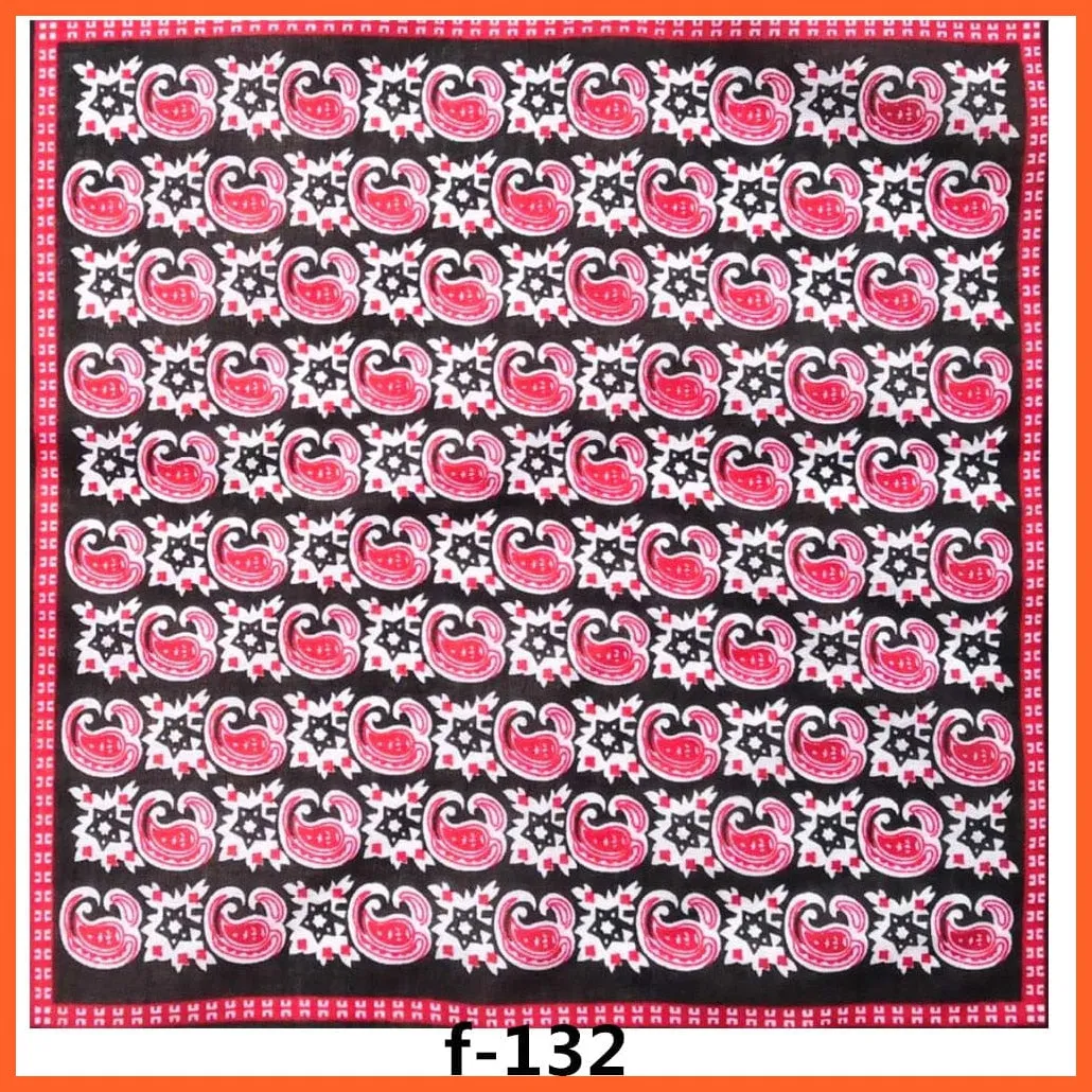 Unisex Cotton Hip Hop Bandana Headwear Scarf | Women Wrist Wrap Head Square Handkerchief
