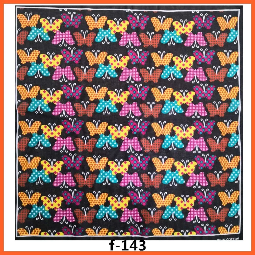 Unisex Cotton Hip Hop Bandana Headwear Scarf | Women Wrist Wrap Head Square Handkerchief