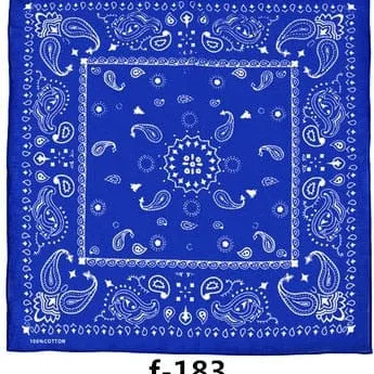 Unisex Cotton Hip Hop Bandana Headwear Scarf | Women Wrist Wrap Head Square Handkerchief