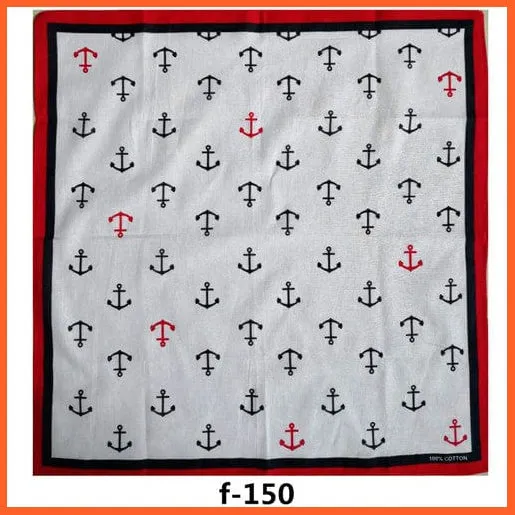 Unisex Cotton Hip Hop Bandana Headwear Scarf | Women Wrist Wrap Head Square Handkerchief