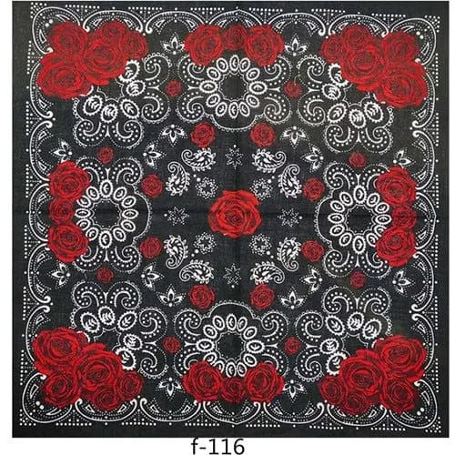 Unisex Cotton Hip Hop Bandana Headwear Scarf | Women Wrist Wrap Head Square Handkerchief