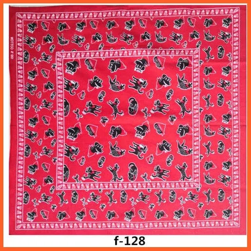 Unisex Cotton Hip Hop Bandana Headwear Scarf | Women Wrist Wrap Head Square Handkerchief