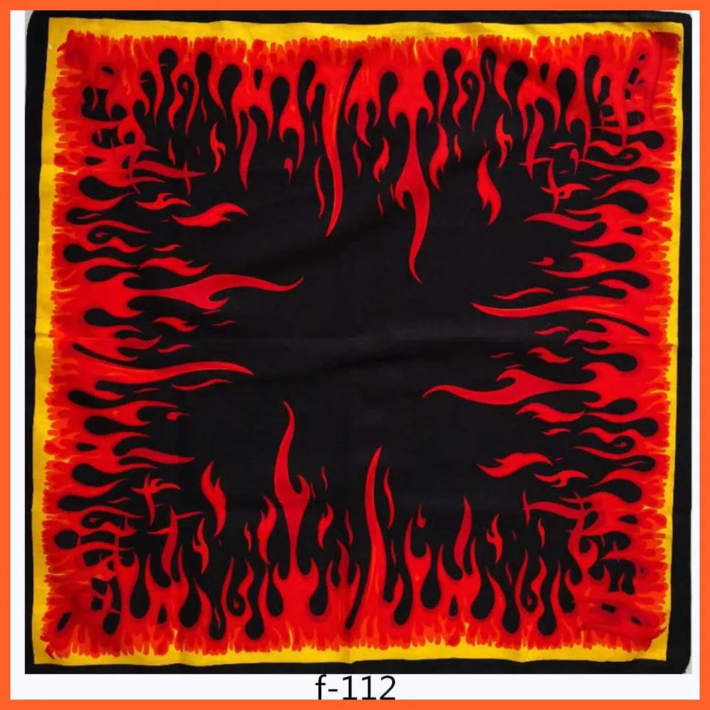 Unisex Cotton Hip Hop Bandana Headwear Scarf | Women Wrist Wrap Head Square Handkerchief