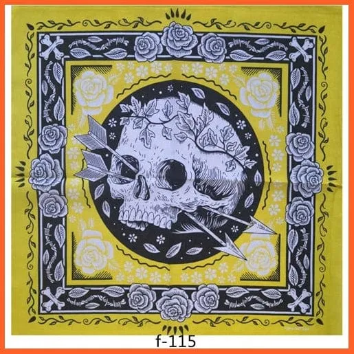 Unisex Cotton Hip Hop Bandana Headwear Scarf | Women Wrist Wrap Head Square Handkerchief