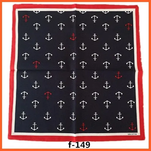 Unisex Cotton Hip Hop Bandana Headwear Scarf | Women Wrist Wrap Head Square Handkerchief