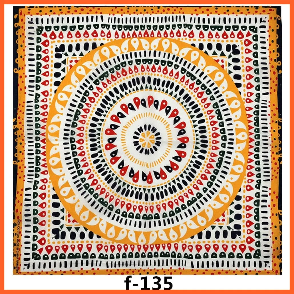 Unisex Cotton Hip Hop Bandana Headwear Scarf | Women Wrist Wrap Head Square Handkerchief