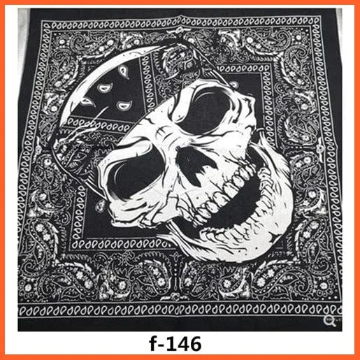 Unisex Cotton Hip Hop Bandana Headwear Scarf | Women Wrist Wrap Head Square Handkerchief