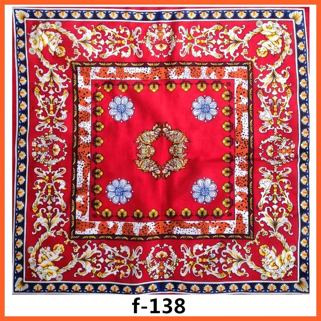Unisex Cotton Hip Hop Bandana Headwear Scarf | Women Wrist Wrap Head Square Handkerchief